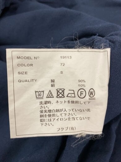 商品画像：長袖シャツ/S/コットン/NVY/19113 4