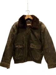 フライトジャケット/ライナー付/M/レザー/BRW