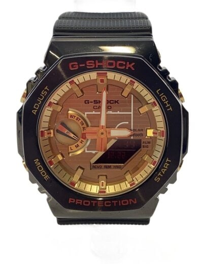 商品画像：ソーラー腕時計_G-SHOCK/デジアナ/ラバー/GLD/BLK 1