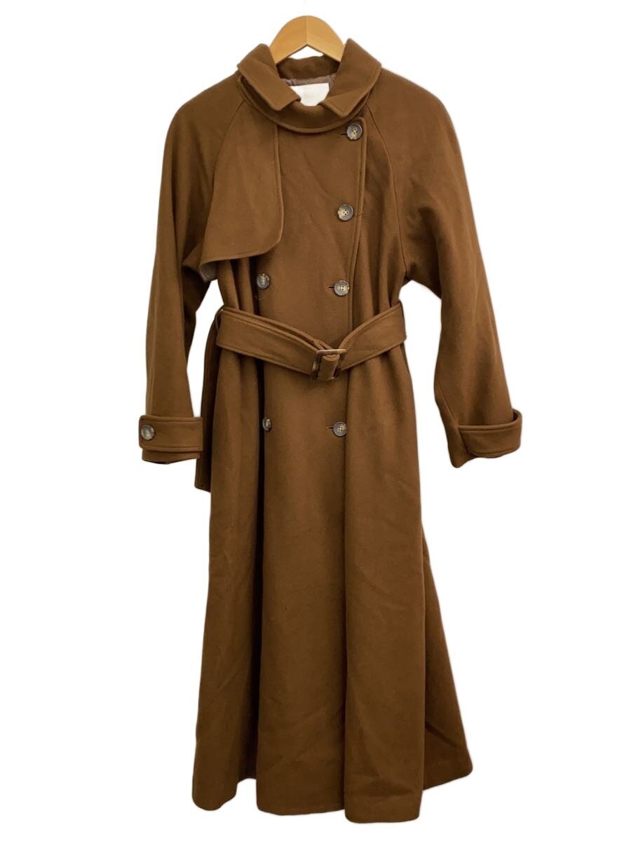 eimy istoire / ベルテッドウールトレンチコート/チェスターコート/M/ウール/ブラウン/1122500033-1