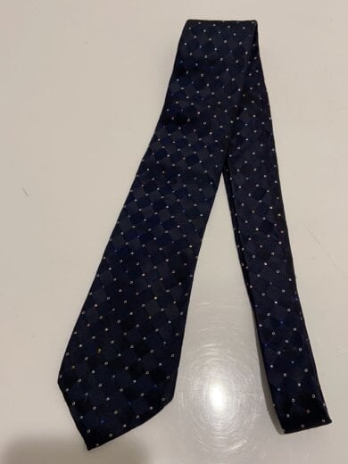商品画像：ネクタイ/シルク/NVY/総柄/メンズ 2