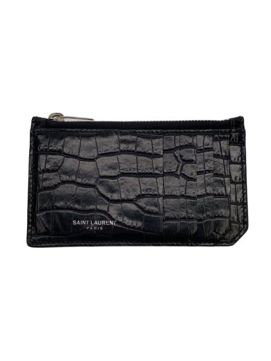 画像：SAINT LAURENTカードケース/--/BLK/無地/メンズ1