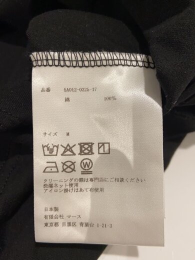 商品画像：Tシャツ/M/コットン/BLK/5A012-0325-17 4