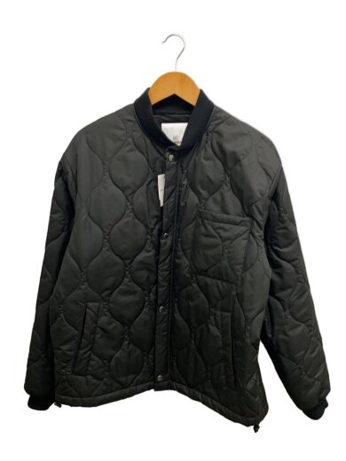 画像：uniform experimentキルティングジャケット/3/ポリエステル/BLK/無地/UE-2020171