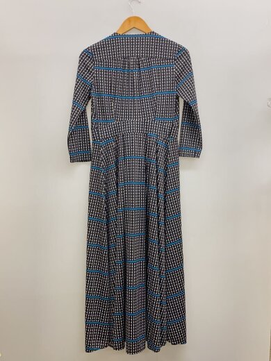 商品画像：7分袖ワンピース/S/ポリエステル/BLK/ドット/32-04-00128 2