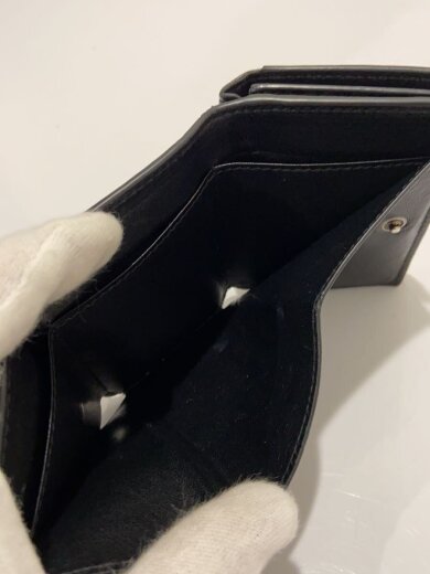 商品画像：モナコ/ミニウォレット/MONAKO/3つ折り財布/レザー/BLK/レディース/766571 6