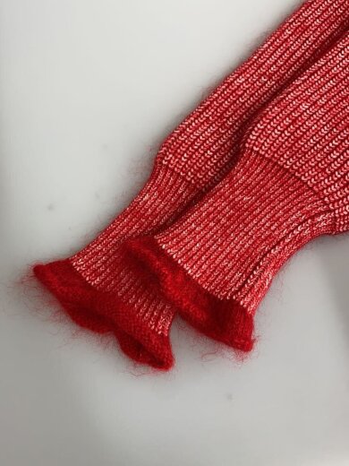 商品画像：ニット・セーター(厚手)/38/ポリエステル/RED/無地/300CA170-2270 5