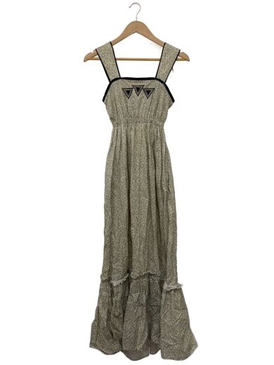 商品画像：ノースリーブワンピース/1/コットン/ホワイト/花柄/F22S-05/フミエタナカ 1