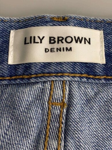 商品画像：ダブルニーカーブワイドデニムパンツ/ボトム/0/コットン/IDG/無地/LWFP261040 4