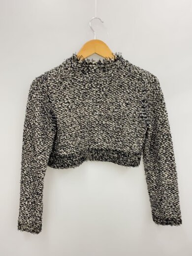 商品画像：ツイードニットカーディガン/カーディガン(厚手)/one/ポリエステル/BLK/SWNT244184 2