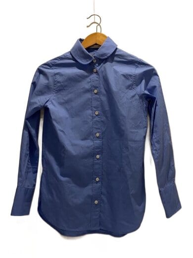 商品画像：ROUND COLLAR N.MADAME SH/長袖シャツ/XS/コットン/BLU/無地/MB244-5003 1