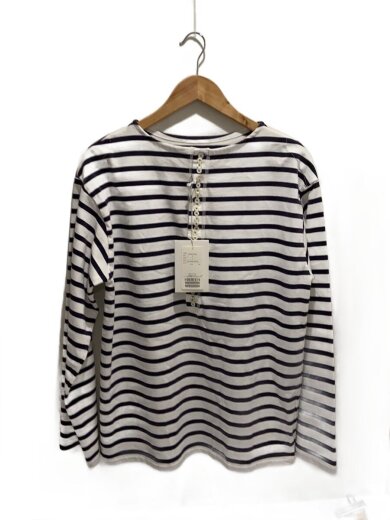 商品画像：長袖Tシャツ/3/コットン/NVY/ボーダー/A2542UTS404// 1