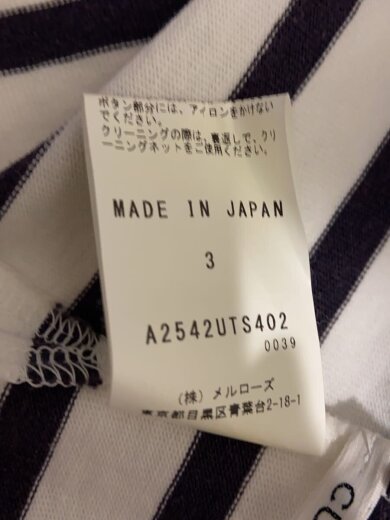 商品画像：長袖Tシャツ/3/コットン/NVY/ボーダー/A2542UTS404// 4