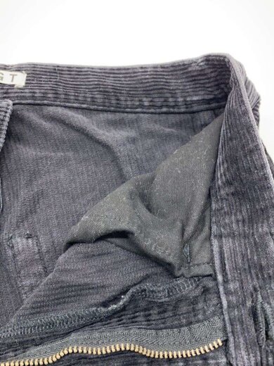 商品画像：3D TWISTED WIDE LEG VINTAGE FADED/1/コーデュロイ/BLK/EXO232P02// 3