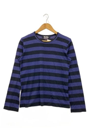 商品画像：長袖Tシャツ/L/コットン/BLK/ボーダー// 1