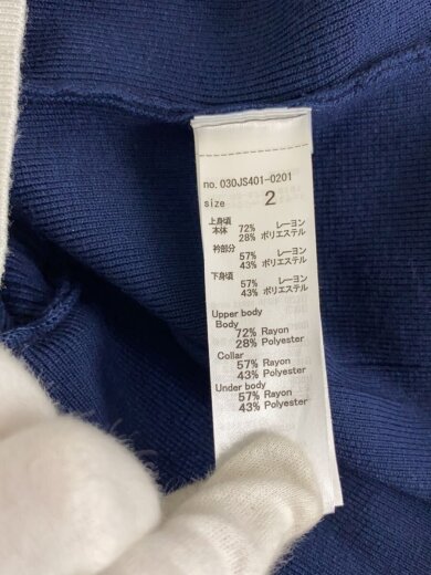 商品画像：半袖ワンピース/2/レーヨン/NVY/030js401-0201// 4