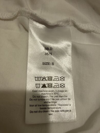 商品画像：Tシャツ/S/コットン/WHT// 4
