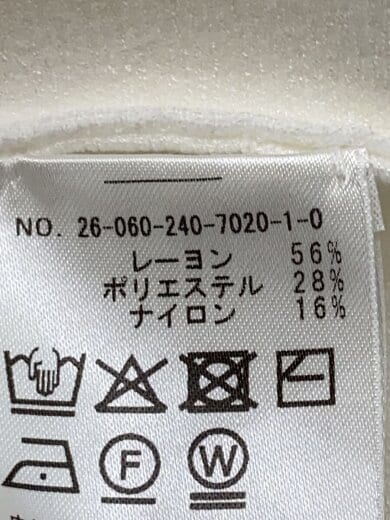 商品画像：ジャージーライクカラータイトスカート/レーヨン/WHT/1114-343-6491// 5