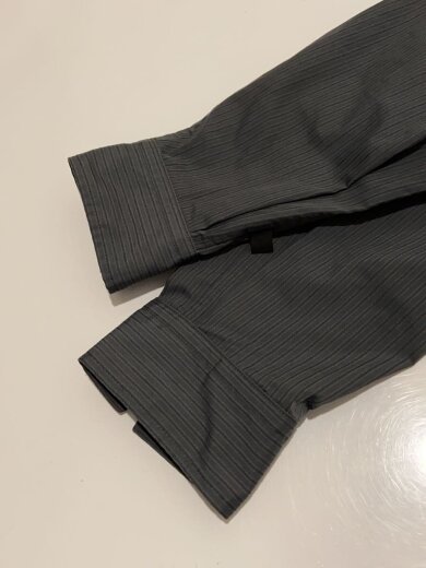 商品画像：TECH REGULAR STRIPE SHIRT L/S/M/ポリエステル/GRY/ストライプ/BE-810// 6