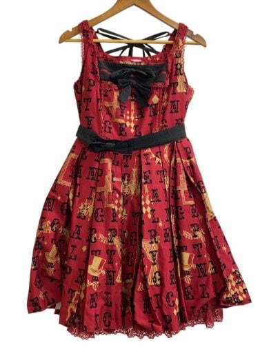 画像：ANGELIC PRETTYノースリーブワンピース/--/--/RED/総柄//1