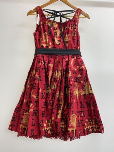 画像：ANGELIC PRETTYノースリーブワンピース/--/--/RED/総柄//2