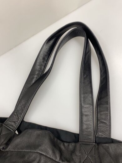 商品画像：トートバッグ/レザー/BLK/無地/1135 3