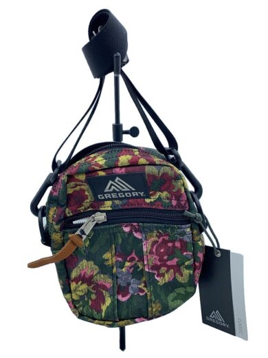 画像：GREGORYポーチ/ポリエステル/GRN/花柄/17121