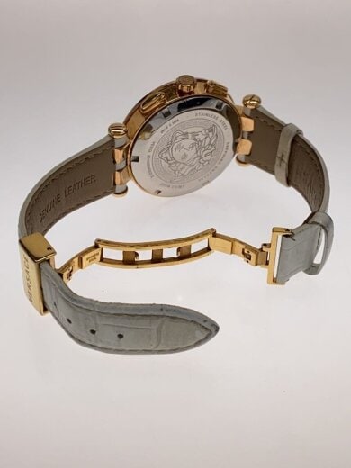 商品画像：クォーツ腕時計/アナログ/レザー/WHT/WHT 4