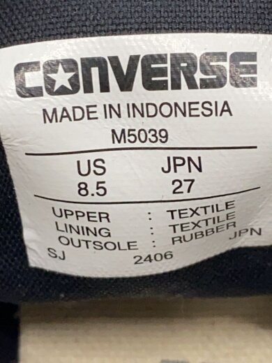 商品画像：ローカットスニーカー/27cm/BLK/M5039 5