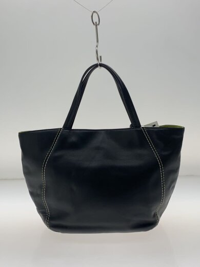 商品画像：ハンドバッグ/レザー/BLK/無地 3