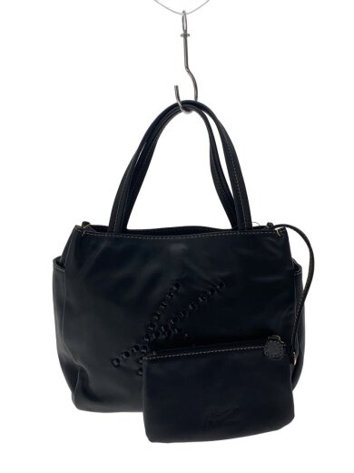 商品画像：ハンドバッグ/レザー/BLK 1