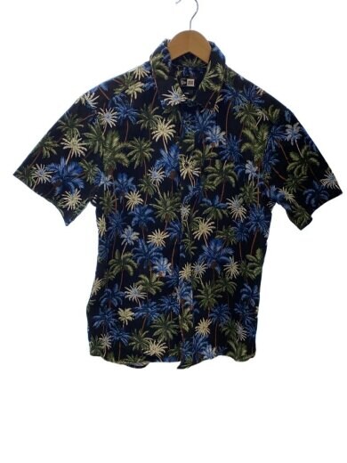 商品画像：半袖シャツ/L/コットン/BLK/総柄 1