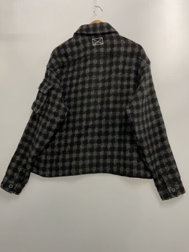 商品画像：MILITARY CHECK JACKET/ミリタリージャケット/M/ポリエステル/BLK/チェック 2