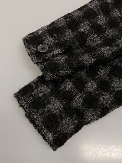 商品画像：MILITARY CHECK JACKET/ミリタリージャケット/M/ポリエステル/BLK/チェック 5