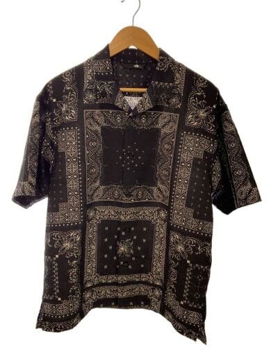商品画像：S/S ALOHA VENT SHIRT_ショートスリーブアロハベントシャツ/L/ポリエステル/BLK/ペーズ 1