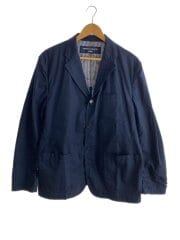 24SS/綿ブロードジャケット/ヨゴレ箇所有/ジャケット/XL/コットン/NVY/HM-J103
