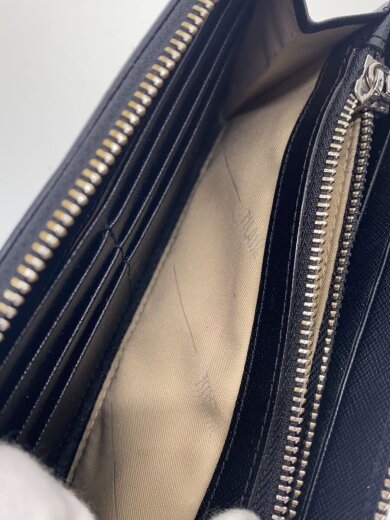 商品画像：チャック部分スレ・変色有/地図柄/長財布/--/BLK/メンズ// 6