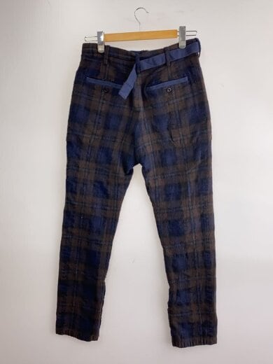 商品画像：20AW/縮絨/使用感有/ボトム/1/ウール/BRW/チェック/20-02347M// 2