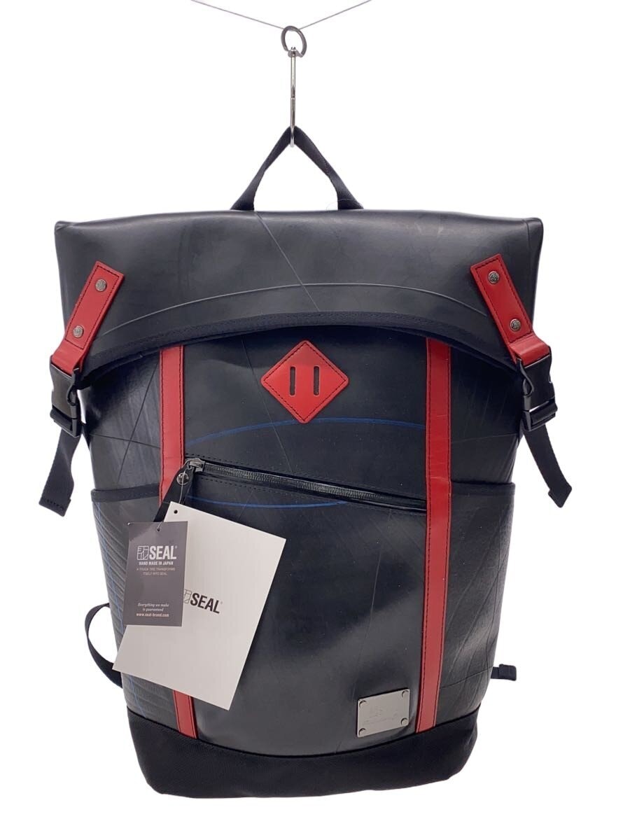 SEAL / デザイナーズバックパック/スレ・ヨゴレ箇所有/リュック/--/BLK