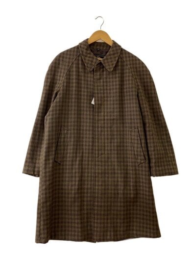 商品画像：BLIZZAND/60s/毛羽立ち有/ステンカラーコート/--/--/BRW/チェック 1
