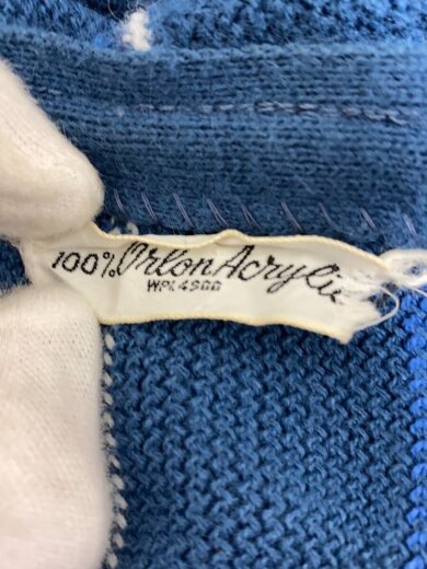 商品画像：60s-/Vネック アクリルカーデ/カーディガン(薄手)/--/アクリル/BLU/ストライプ 3