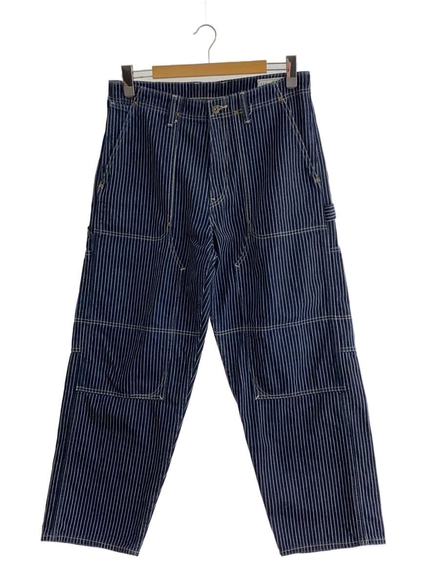 GAP / BAGGY CARPENTER/ペインターパンツ/31/コットン/NVY/ストライプ
