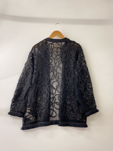 商品画像：MEDI TAPE EMBROIDERY MESH JACKETFREE/ポリエステル/BLK/02410690630// 2