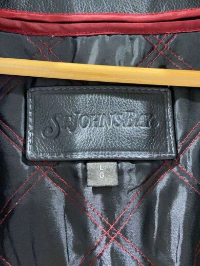 商品画像：下部スナップ欠品・ヨゴレ有/スポーツジャケット/シングルライダースジャケット/L/レザー/B 3