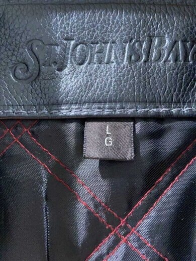 商品画像：下部スナップ欠品・ヨゴレ有/スポーツジャケット/シングルライダースジャケット/L/レザー/B 4