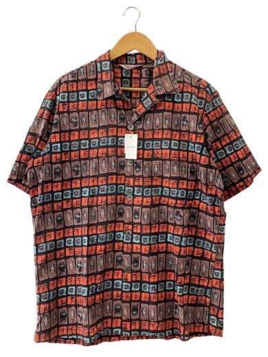 商品画像：50s-/vintage/開襟シャツ/半袖シャツ/L/コットン/マルチカラー/総柄 1