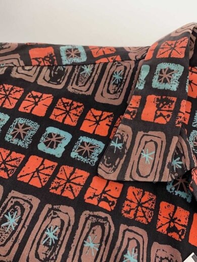 商品画像：50s-/vintage/開襟シャツ/半袖シャツ/L/コットン/マルチカラー/総柄 6