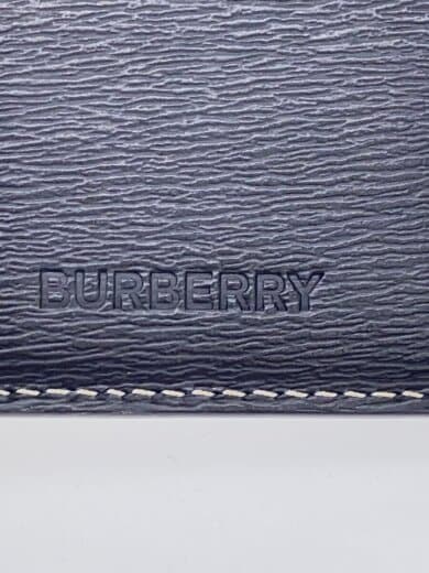 商品画像：ワンポイント/シワ・割れ箇所有/2つ折り財布/レザー/BLK/メンズ// 3