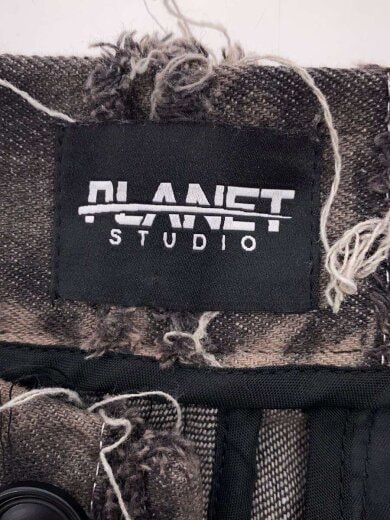 商品画像：PLANET STUDIO/再構築/フリンジ/ボトム/--/コットン/BLK 4