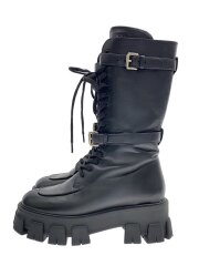 履きジワ・ソール減り有/スレ有/コンバットブーツ/ブーツ/38/BLK